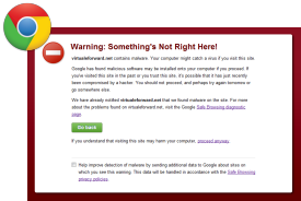 Safe Browsing Warning on Chrome